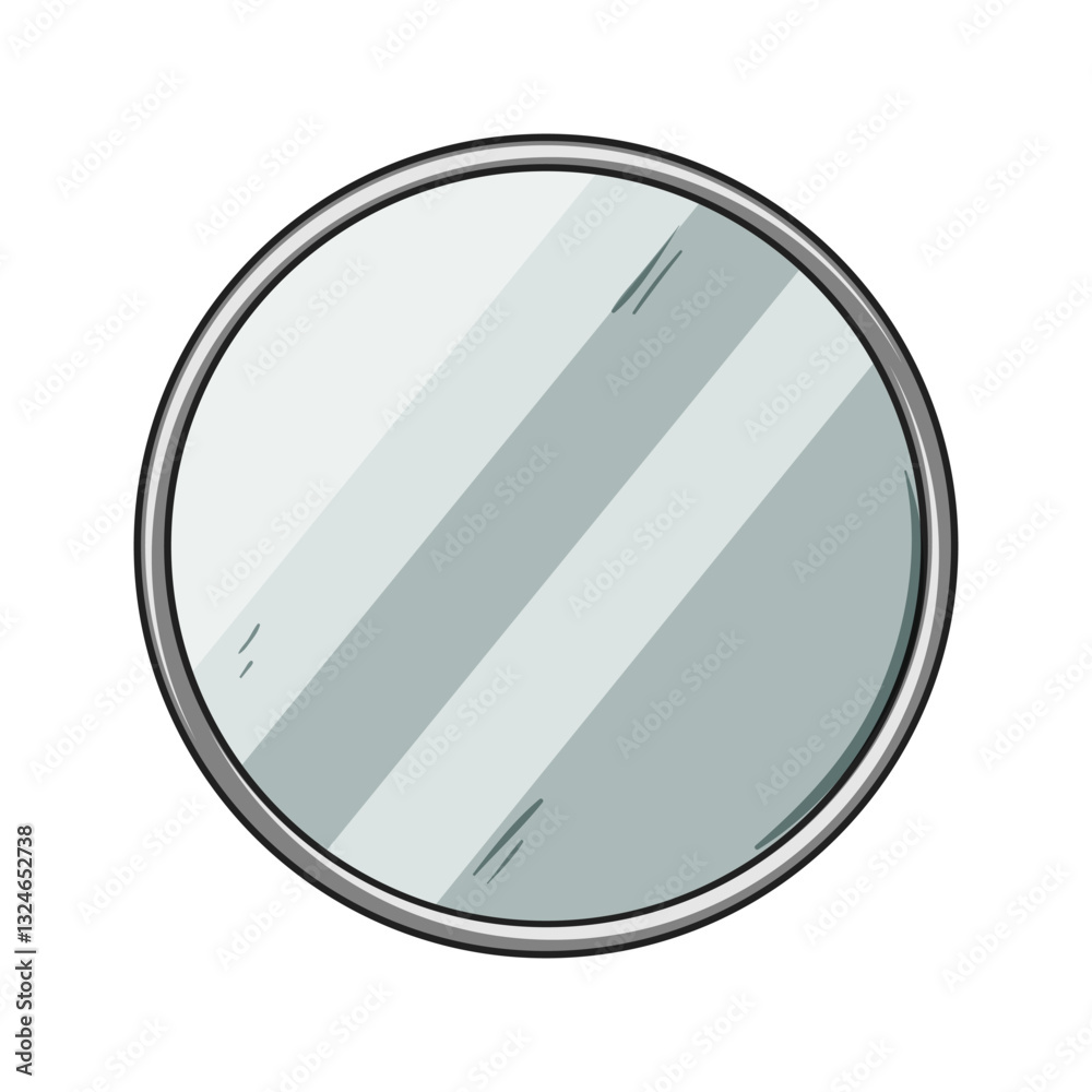 round wall mirror cartoon vector illustration round wall mirror cartoon vector illustration