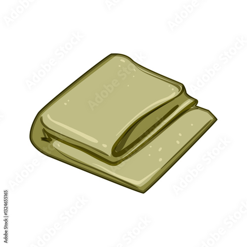 decorative throw blanket cartoon vector illustration