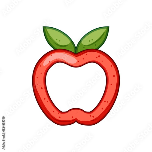 chew teething ring cartoon vector illustration