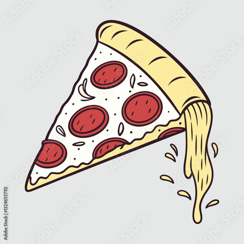 vector illustration of pizza