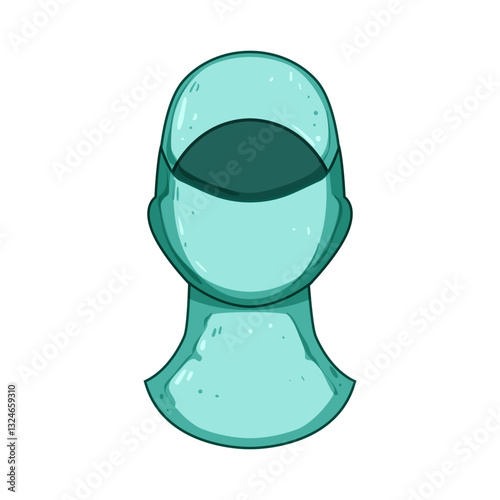 outdoor ski mask cartoon vector illustration