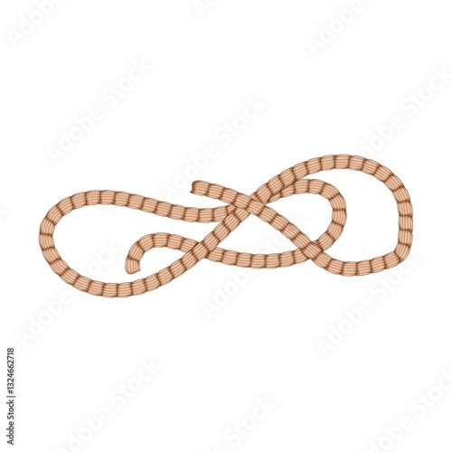 paracord rope cartoon vector illustration
