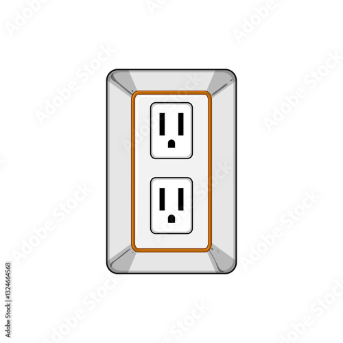 protector power strip smart cartoon vector illustration