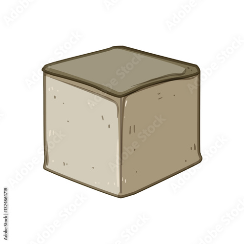 style pouf cartoon vector illustration