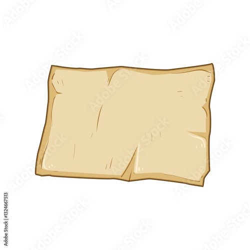 oven parchment paper cartoon vector illustration