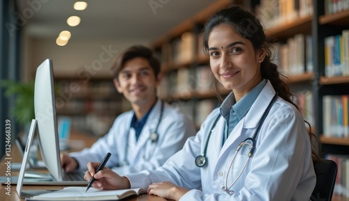 indian medical professionals collaborating in a learning session