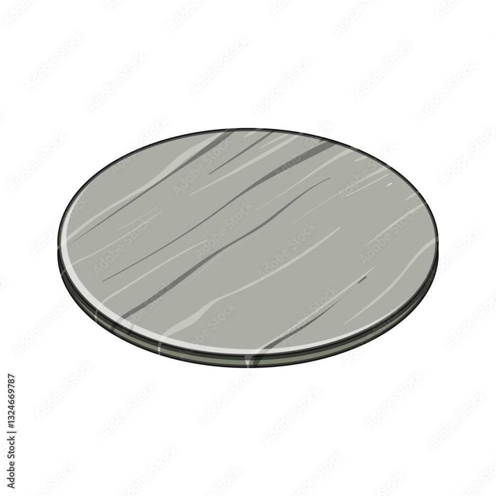 tabletop marble coaster cartoon vector illustration tabletop marble coaster cartoon vector illustration