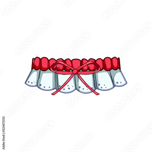 reception garter wedding cartoon vector illustration