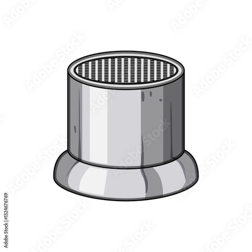 spray faucet aerator cartoon vector illustration