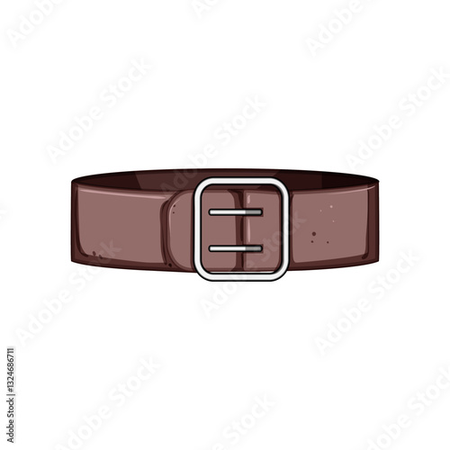 rodeo belt cowboy cartoon vector illustration
