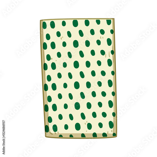 storage beeswax food wrap cartoon vector illustration