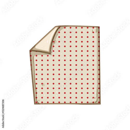 reusable beeswax food wrap cartoon vector illustration