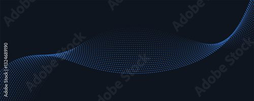 Wallpaper Mural abstract blue wave background Torontodigital.ca