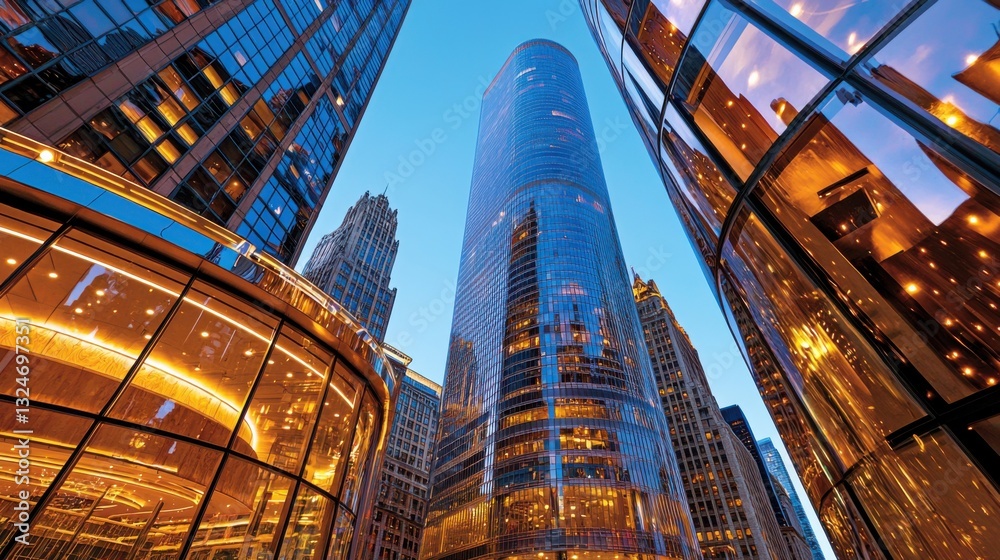 Fototapeta premium Explore global business dynamics with our virtual corporate summit, delving into insightful discussions concerning current trends, strategies, innovations, and networking opportunities, showcasing