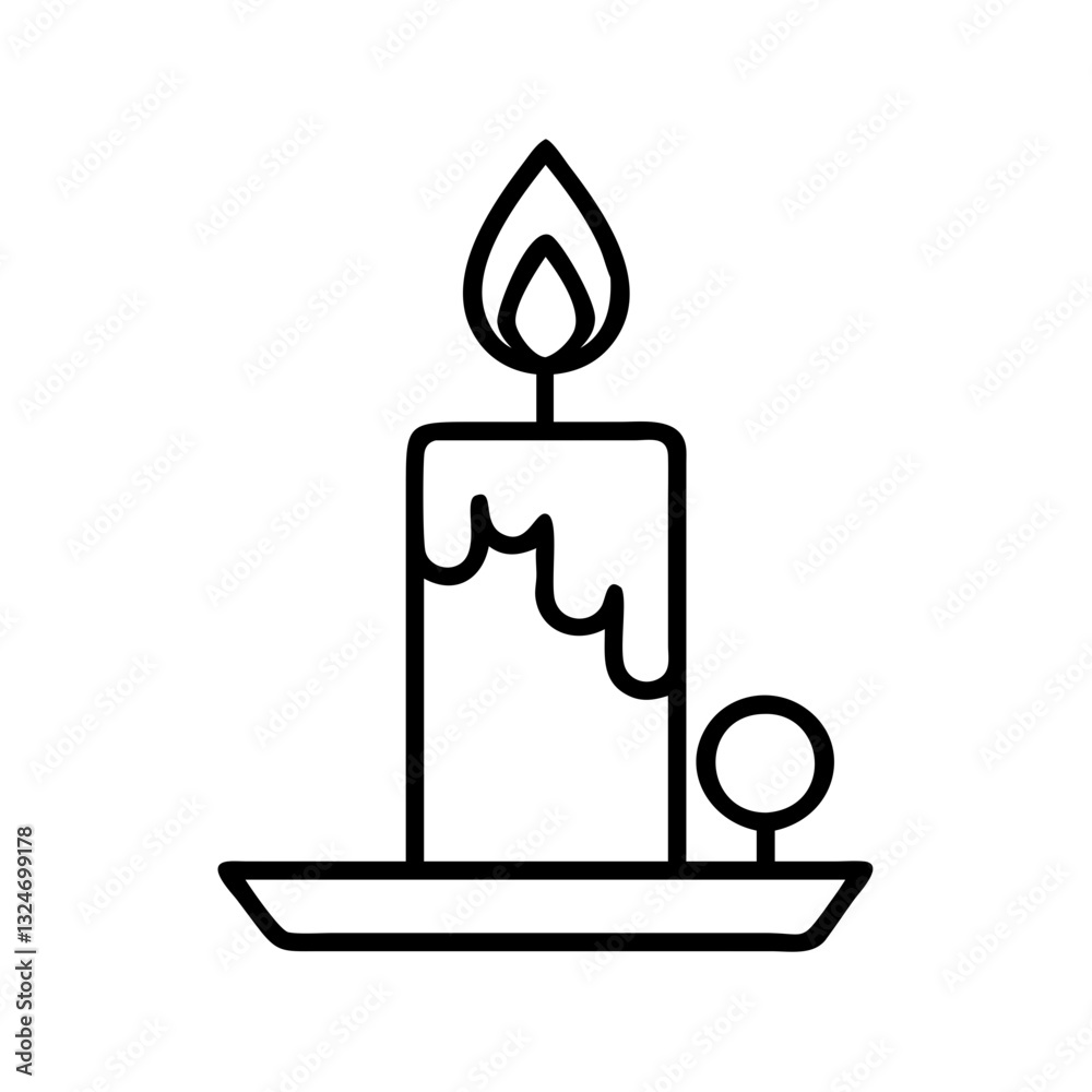 vector illustration of a candle vector illustration of a candle