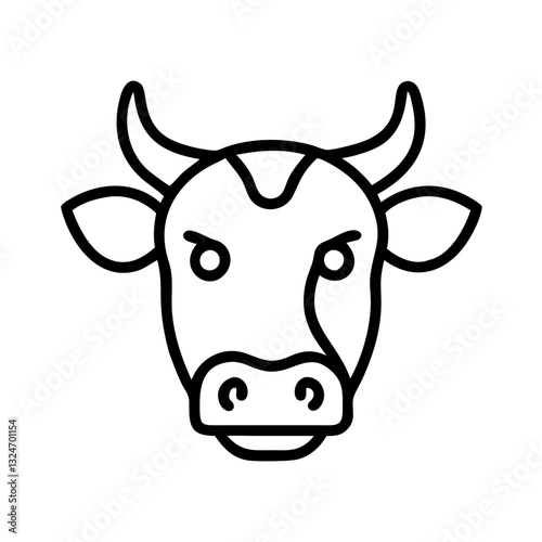 Wallpaper Mural funny cow vector illustration Torontodigital.ca