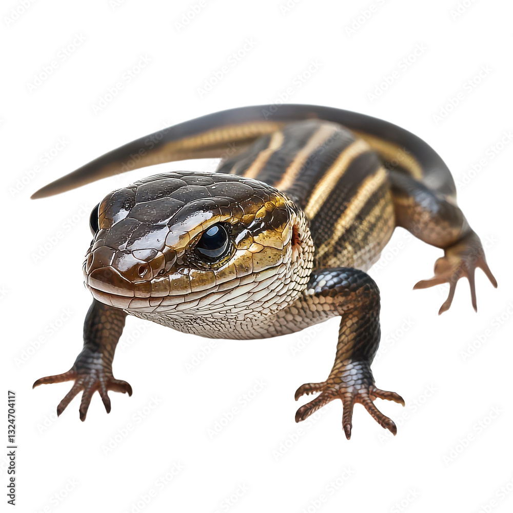 Naklejka premium A Skink isolated on transparent background