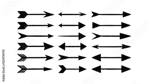 Collection of Black Arrow Icons Various Styles and Sizes