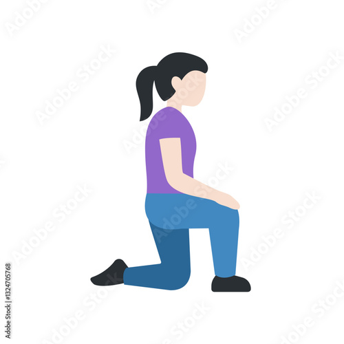 Woman Kneeling
