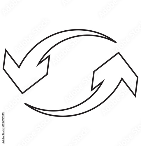 Free Download Black arrows icon vector set. Bold arrow symbol curved flat design isolated - GFXLoad