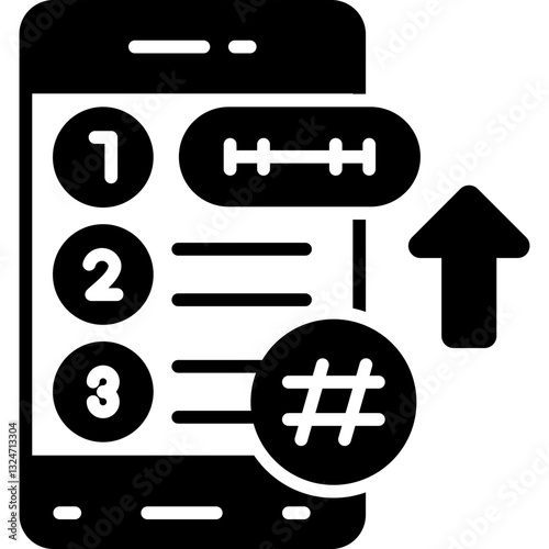 Trending Topic Icon Vector Element