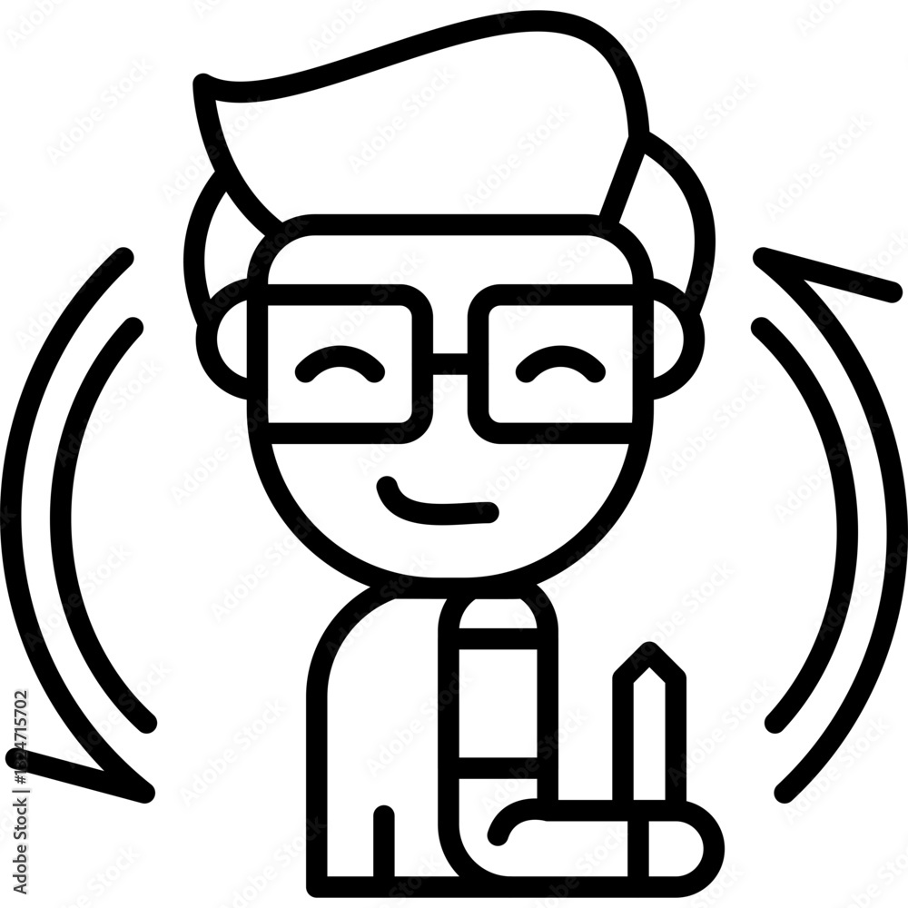 Manager Icon Vector Element