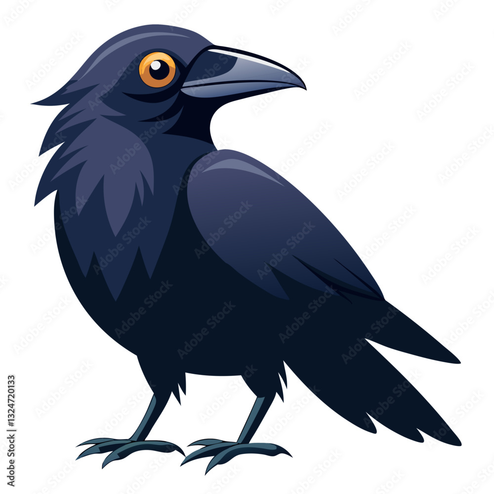 Fototapeta premium crow on a branch