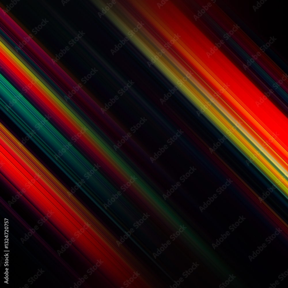 Fototapeta premium Colorful stripe abstract background. Motion effect. Color lines. Colored fiber texture backdrop and banner. Multi color gradient pattern and textured wallpaper.