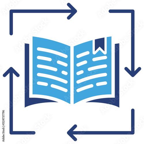 Continuous Learning Two Color Icon