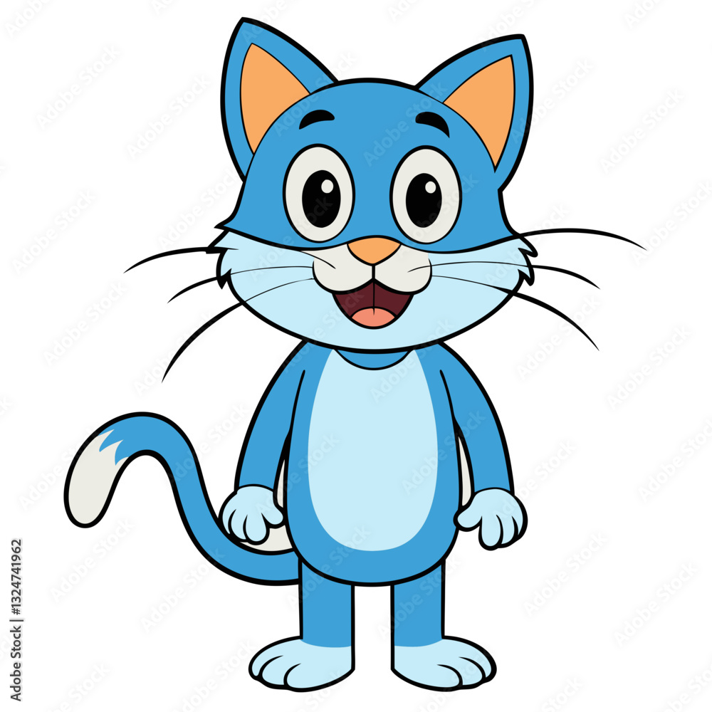 Obraz premium vector illustration cat