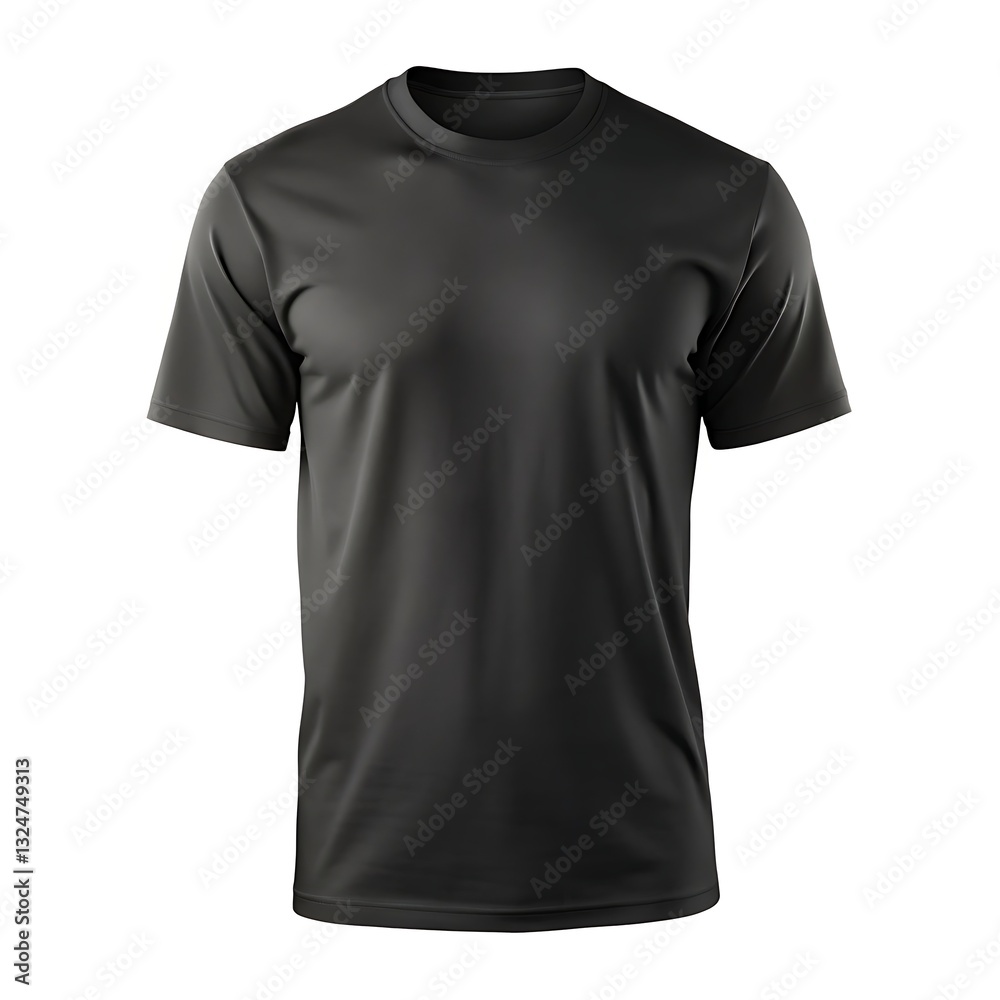 A Simple Black T-shirt, Ready For Your Design, A Blank Canvas For Self-expression, Perfect For Customization With A Clean, Smooth Texture A Simple Black T-shirt, Ready For Your Design, A Blank Canvas For Self-expression, Perfect For Customization With A Clean, Smooth Texture