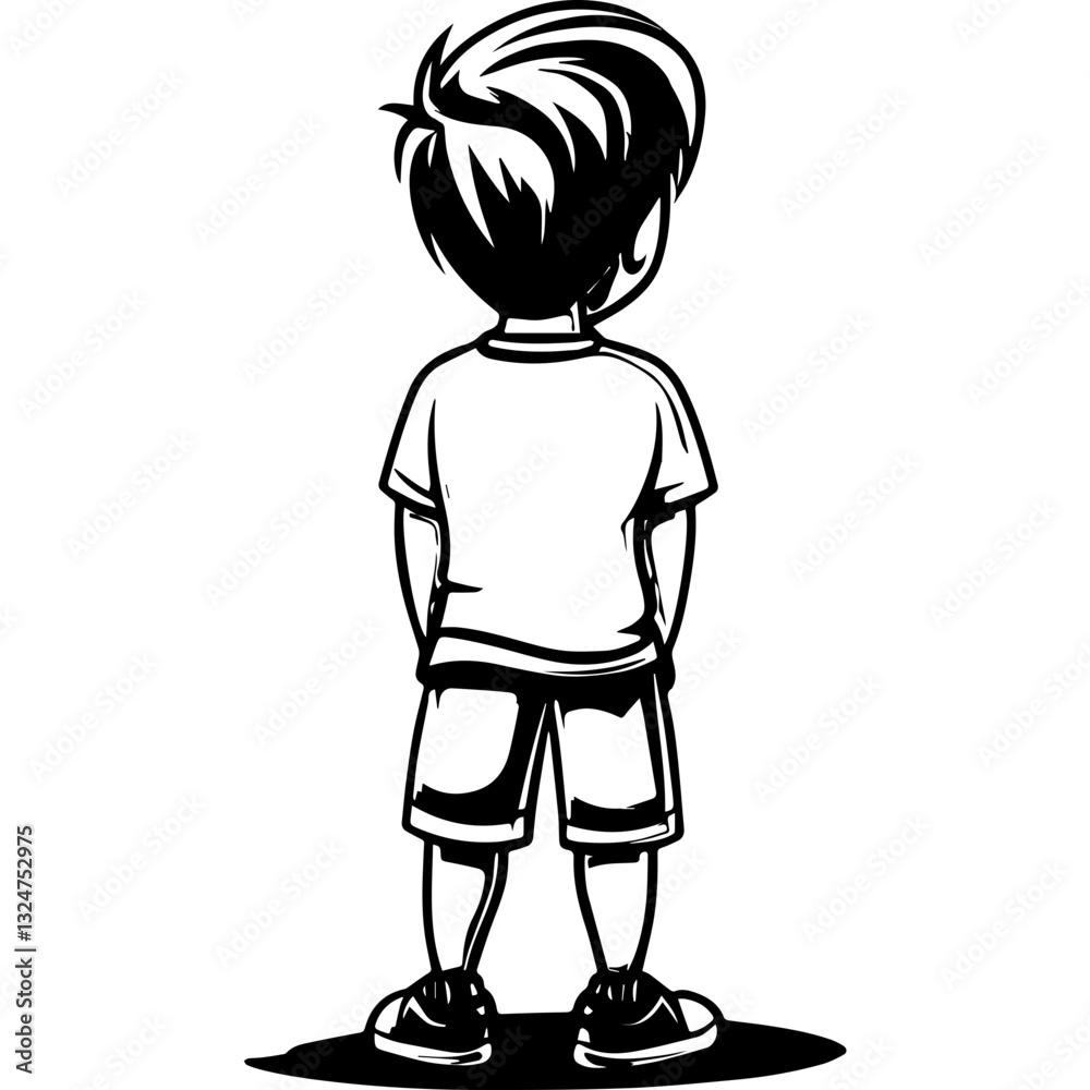Reflective Moment: Boy in Contemplation Reflective Moment: Boy in Contemplation