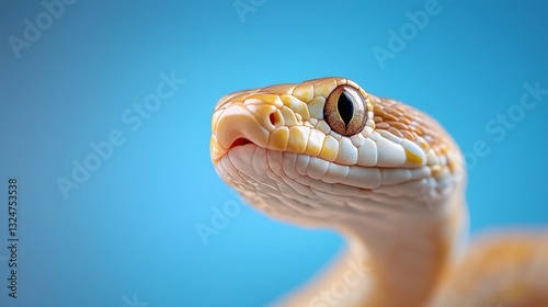 Captivating snake under blue sky