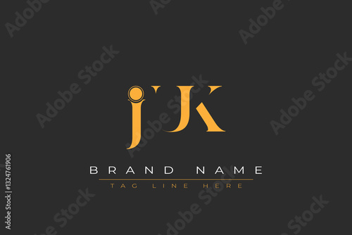 JUK abstract letter logo design. This logo is designed by three abstract letters.