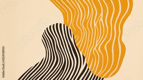 Close examination of pleats showcases captivating lines and waves, highlighting the delicate interplay of color and texture