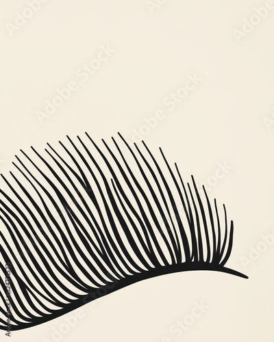 This close-up showcases the fringe's fine details and textures, emphasizing its elegant form on a neutral background