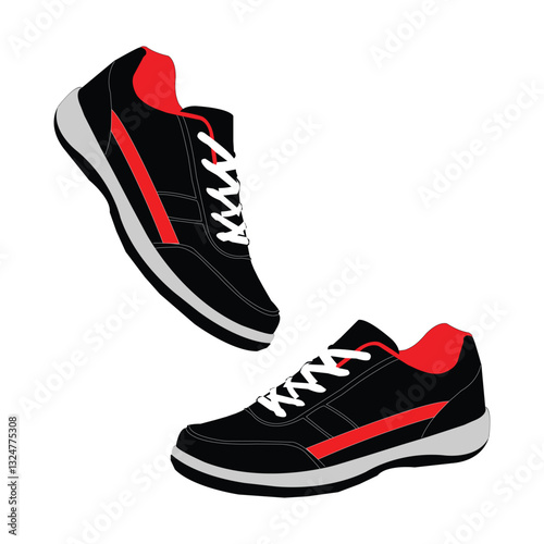 Fashionable Men’s Footwear Silhouette
