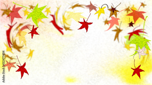 Autumn fall greetings card vintage textured copy space for your message background template