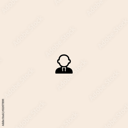Hotel and Restaurant Staff icon flat vector design. 