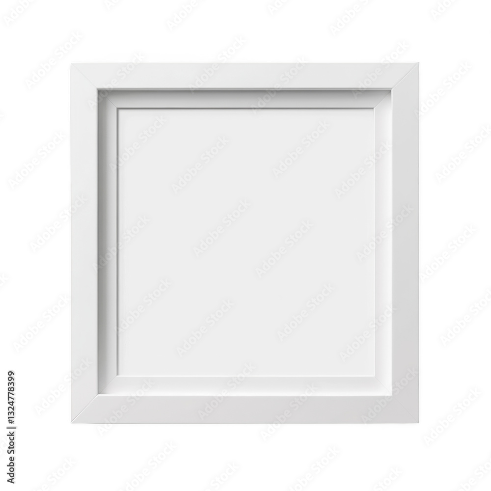 Minimalist White Picture Frame: A square, minimalist white picture frame, perfect for showcasing art, photography, or any creative display, offering a clean and modern aesthetic. Minimalist White Picture Frame: A square, minimalist white picture frame, perfect for showcasing art, photography, or any creative display, offering a clean and modern aesthetic.