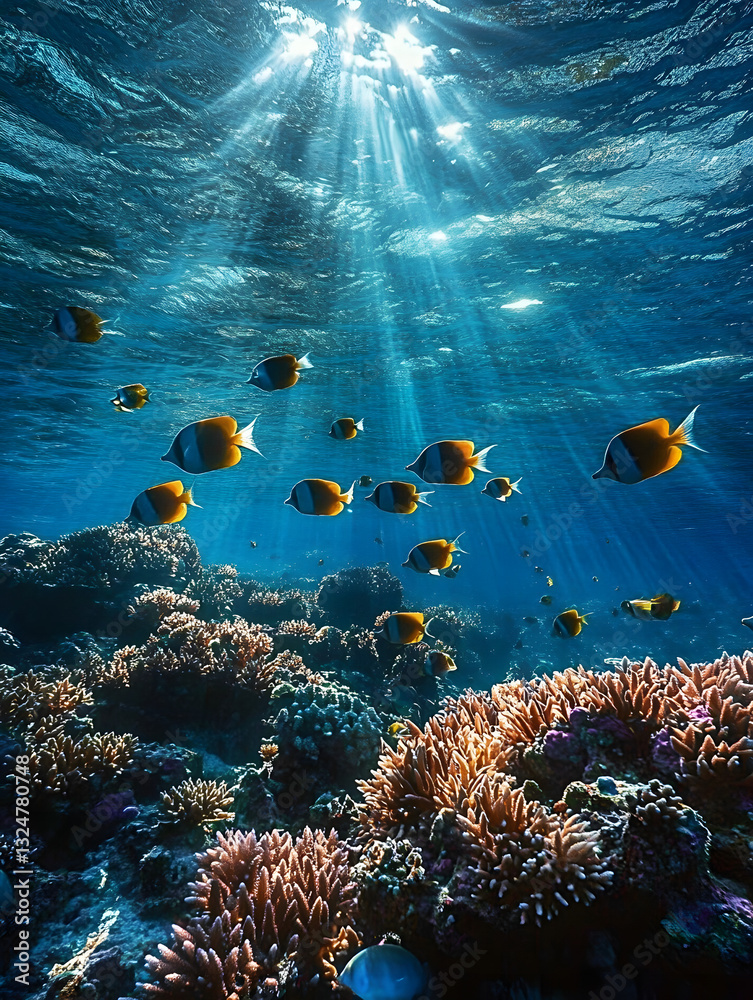 Fototapeta premium Celebrating World Oceans Day on June 8.