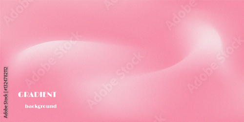 Pink gradient background with grain texture. Vector illustration.