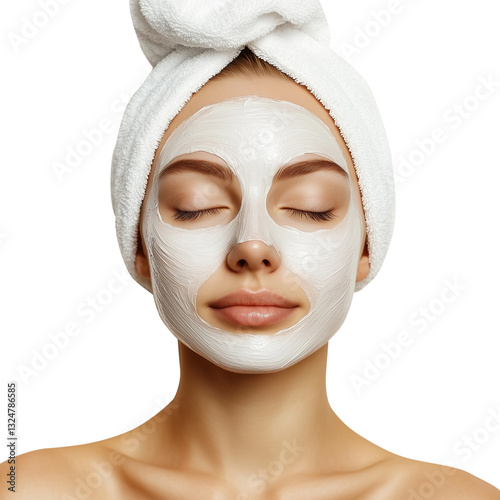 Beautiful Woman Clean Fresh Skin Isolated Background