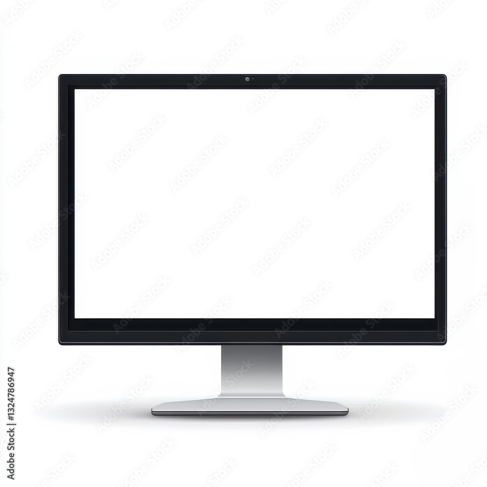 LED computer monitor with sleek design a white background LED computer monitor with sleek design a white background
