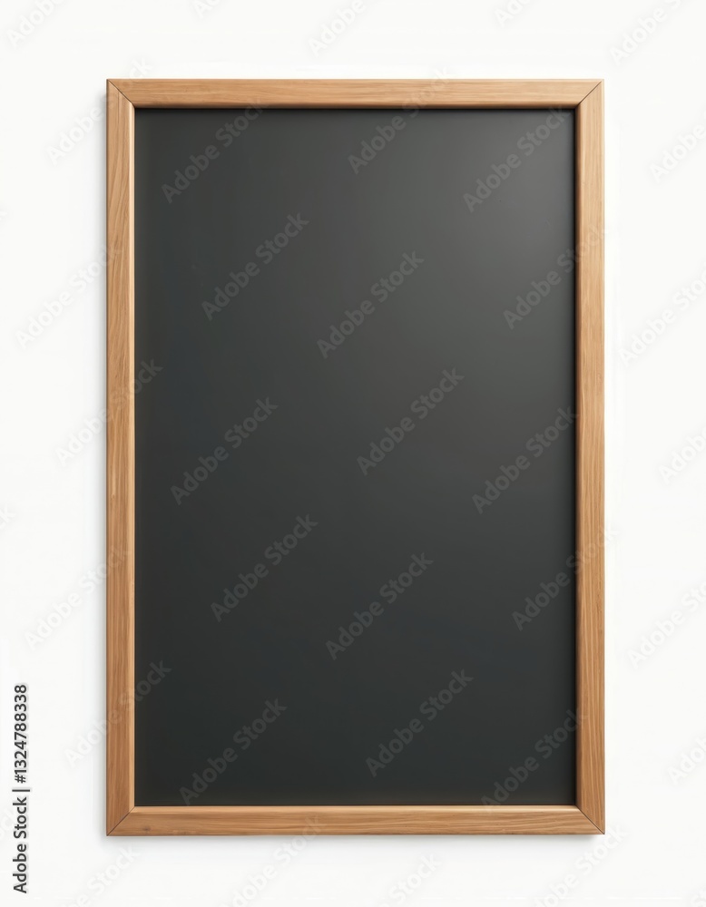 Vertical blank black board with wooden frame isolated on white background. Clean empty chalkboard template with copy space. Menu board, cafe interior design, school supplies, class add. Back to Vertical blank black board with wooden frame isolated on white background. Clean empty chalkboard template with copy space. Menu board, cafe interior design, school supplies, class add. Back to