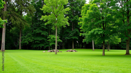 Fototapeta Naklejka Na Ścianę i Meble -  A park installs cameras to catch poachers