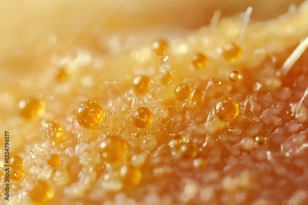 Close up of skin allergy test with clear beads revealing reactions to allergens under bright light Generative AI Close up of skin allergy test with clear beads revealing reactions to allergens under bright light Generative AI