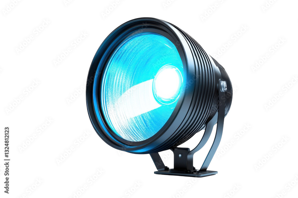 A bright studio light enhances creativity in a vibrant workspace isolated on transparent background A bright studio light enhances creativity in a vibrant workspace isolated on transparent background