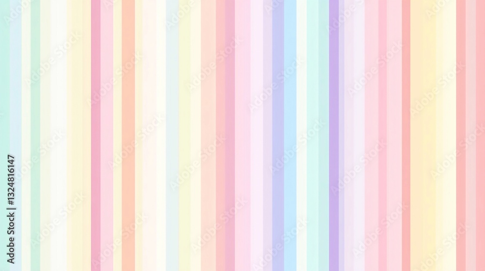Soft pastel stripes create a calming background for creative projects and artistic endeavors during daylight hours Soft pastel stripes create a calming background for creative projects and artistic endeavors during daylight hours