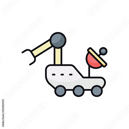 Space Rover vector icon
